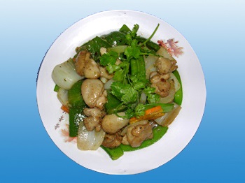 GÀ XÀO CỦ HÀNH