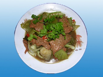 CẢI CHUA XÀO BÒ